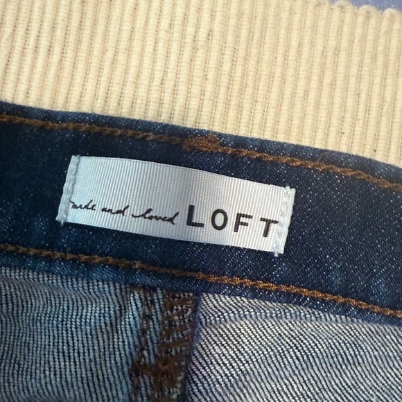 LOFT Blue Flare Wide Leg Jeans - Picture 7 of 10
